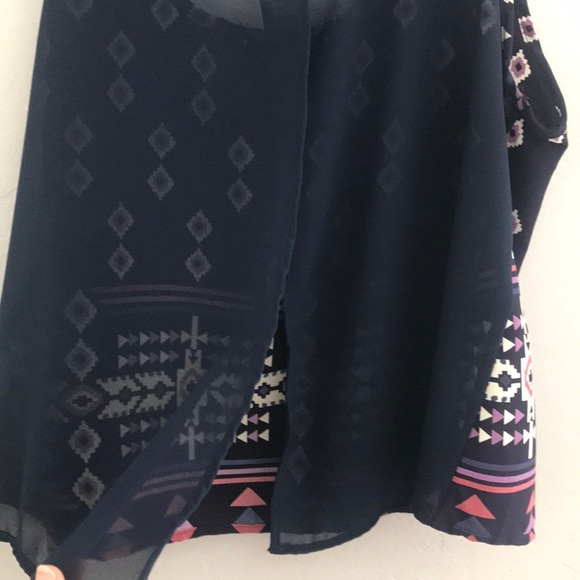 Tribal Tank Top with Sheer Back - Picture 3 of 3